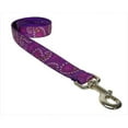 thumbnail image 1 of 4 ft. Pretty Paisley Dog Leash, Purple - Small, 1 of 1