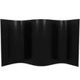 thumbnail image 1 of 4 ft. Short Bamboo Wave Black Room Divider with Roll-Up Design, 1 of 7