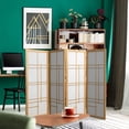 thumbnail image 1 of 4 ft. Short Eudes Shoji Screen - Natural - 4 Panels, 1 of 7