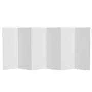 Red Lantern 4 ft. Short White Temporary Cardboard Folding Screen - 6 Panel