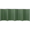 thumbnail image 1 of Red Lantern 4 ft. Short Woven Fiber Outdoor All Weather Folding Screen - 8 Panel - Green, 1 of 6