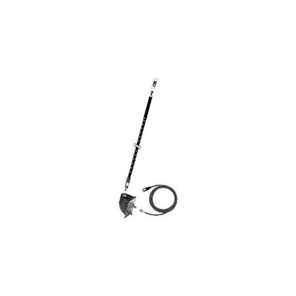 4 ft. Side Mount Antenna with Ngp Kit -Black