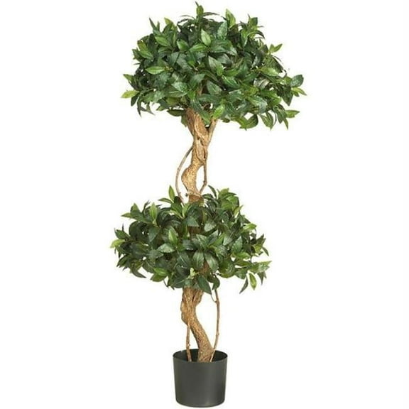 4 ft. Sweet Bay Double Ball Topiary Silk Tree