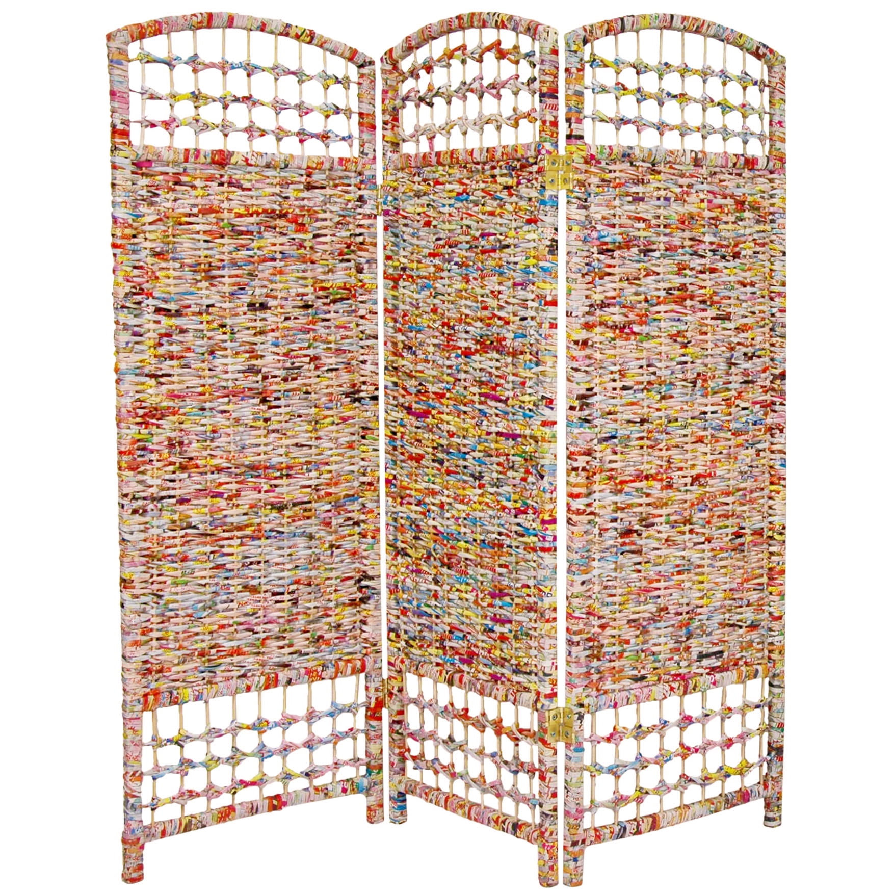 Origami 4 ft. Tall Recycled Room Divider - Hand-Crafted Design ...