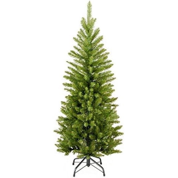 4 ft Unlit Kingswood Fir Mini Artificial Slim Christmas Tree, 269 Tips, Includes Stand, Green