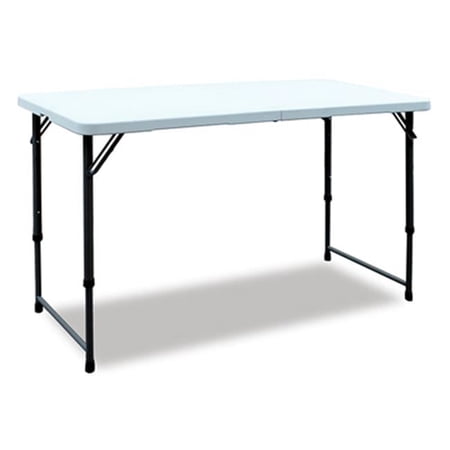 4 ft. White Folding Table