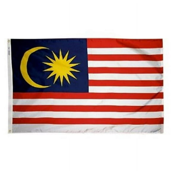 4 ft. X 6 ft. Nyl-Glo Malaysia Flag