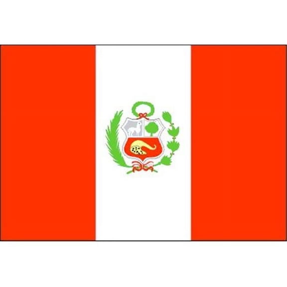 4 ft. X 6 ft. Nyl-Glo Peru Government Flag