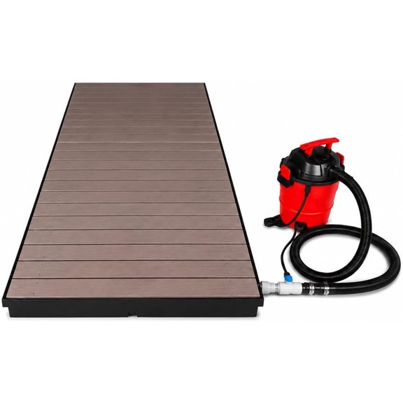 Cove Products 4 ft. x 8 ft. Quick N' Clean Modular Raised Floor Platform with Collection Vacuum