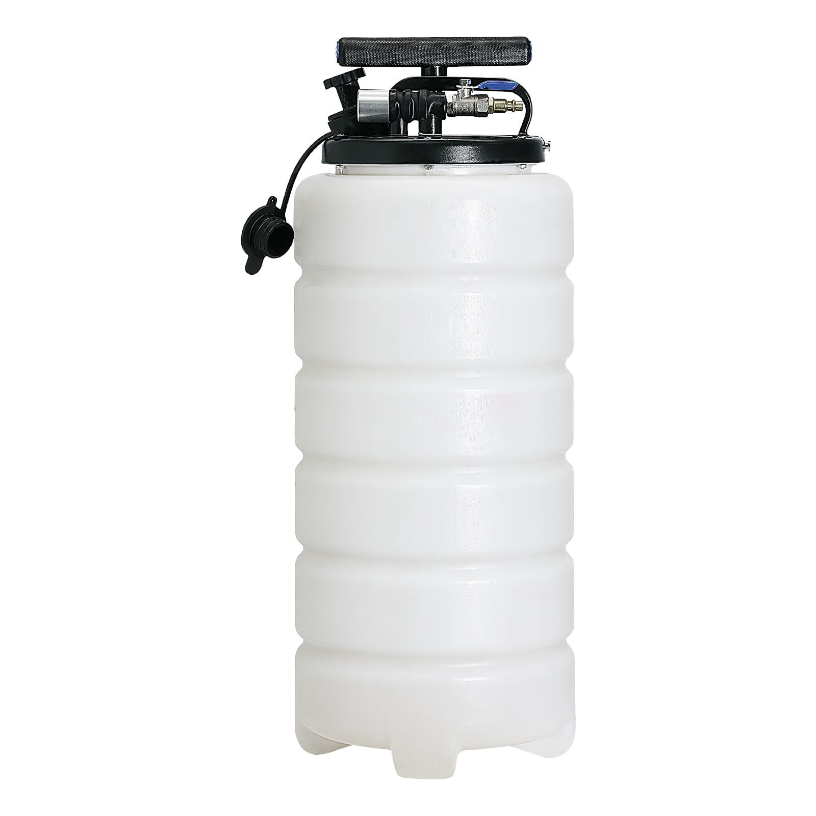 4 gallon (15 liters) pneumatic manual dual-purpose vacuum oil changer, automotive liquid extraction pump, with dipstick straw