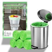 4 gallon Trash bags, 120 green rubbish bags, 15 litre bin liners for bathrooms, kitchens, offices and bedrooms