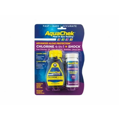 4-in-1 2-Bottle Chlorine Test Shock Kit