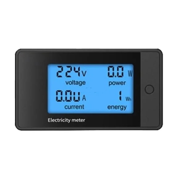 4-in-1 AC Power Monitor 20A, Digital Energy Meter KWh Voltmeter for Home RV