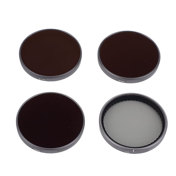 4-in-1 Action Camera Filters Set Multi Layer Nano Coating HD Optical Glass Lens Filter CPL ND16 ND32 ND64 Protective Action Camera Lens Filter Kit Compatible with DJI Osmo Action 3 4 5 Pro