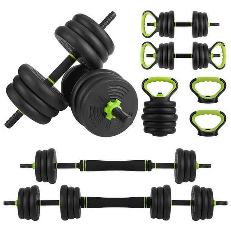 4 in 1 Adjustable Dumbbells Set Barbell Kettlebells Push up Stand 88 LBS for Home Gym Fitness Exercises Walmart