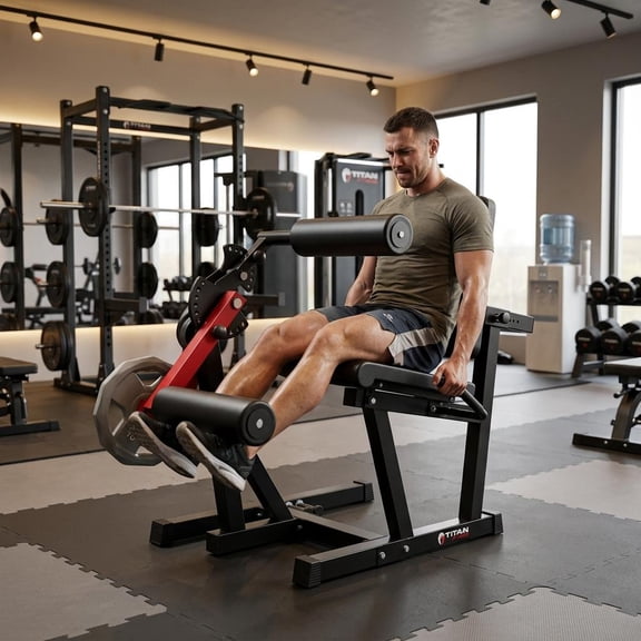 4-in-1 Adjustable Leg Extension & Twist Machine, 700LBS Capacity Multi-Function Leg Press Squat Workout Bench, Heavy Duty Lower Body Strength Training Equipment for Home Gym