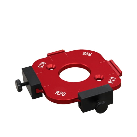 4 in 1 Arc Angle Positioning Template, Router Corner Radius Template, Positioning Bit Jig for Woodworking Routing Corner Jig