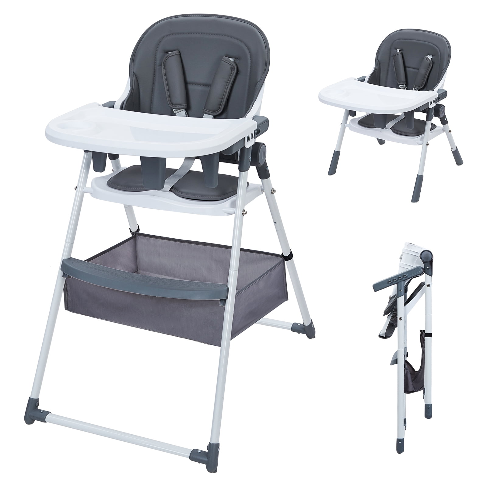 4 in 1 Baby High Chair, High Chairs for Babies and Toddlers, Portable