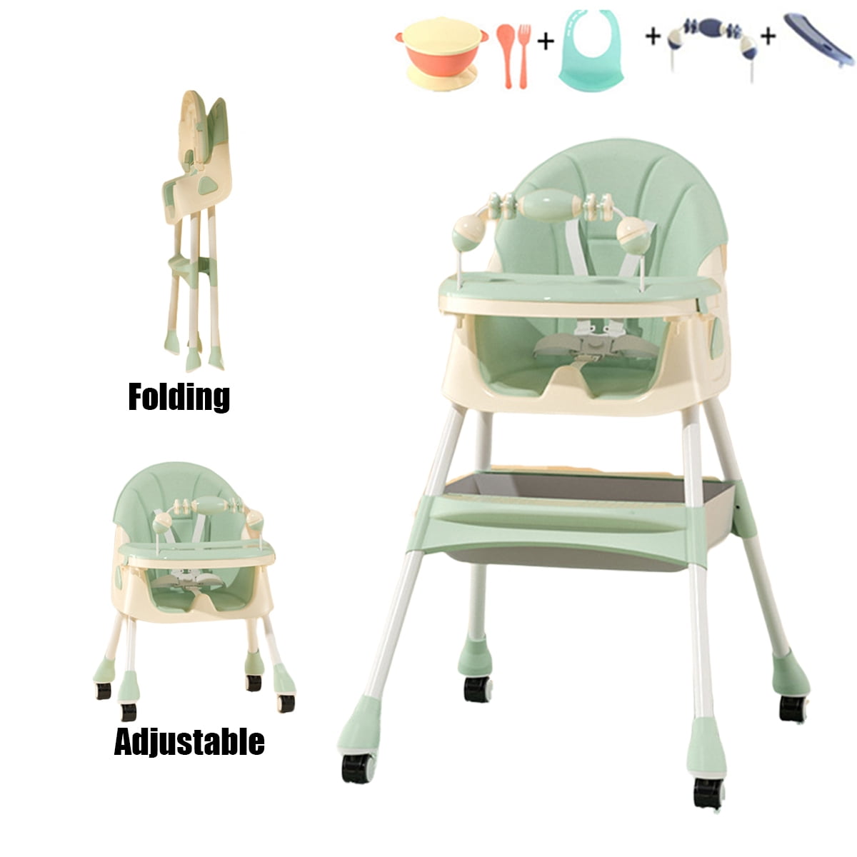 4in1 Baby Highchair Adjustable Kid Chair Baby Dining Chairs Eat