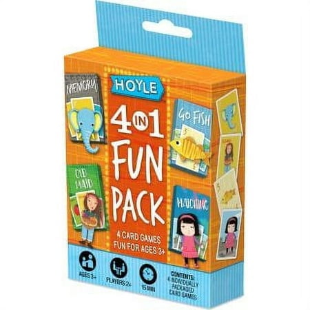 4-in-1 Bilingual (French English) Card Games-Memory, Old Maid, Go Fish, Matching (Pack of 3)