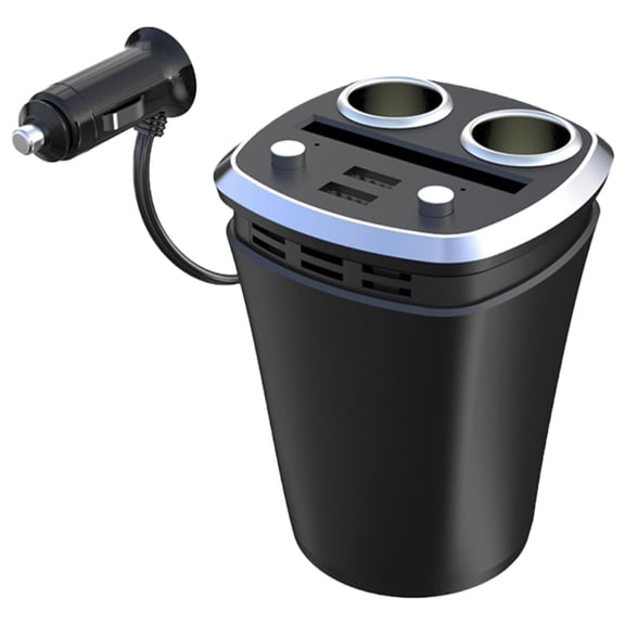 4 in 1 Car Charger Charging Adapter Splitter Fast Car Charger with 2 USB Port 2 Charging Adapter for Phone