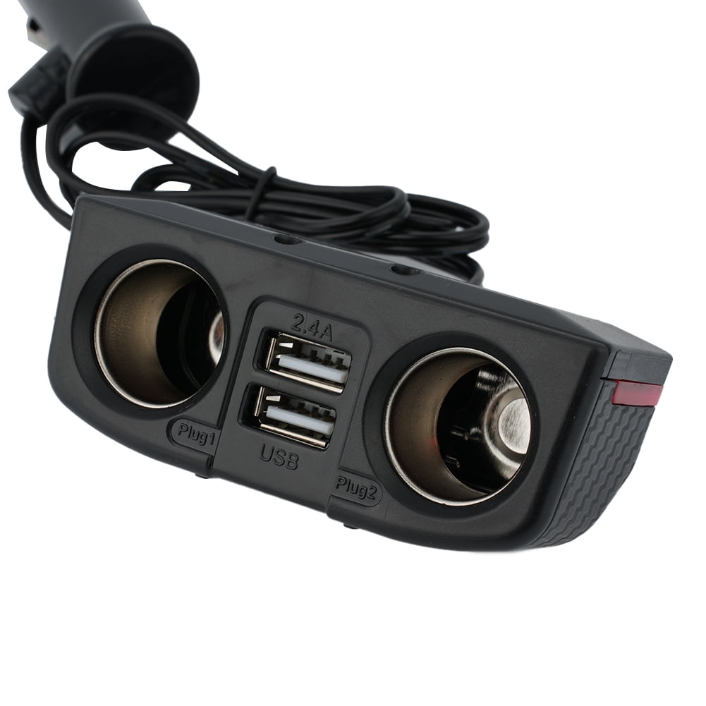 4-in-1 Car Charger Splitter 12V-24V Cigarette Lighter Adapter Car ...