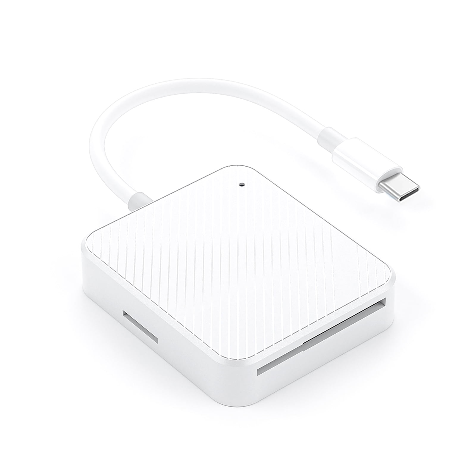 4-in-1 Card Reader USB2.0, Type-C Plug, ABS Material, White for M2/SD ...