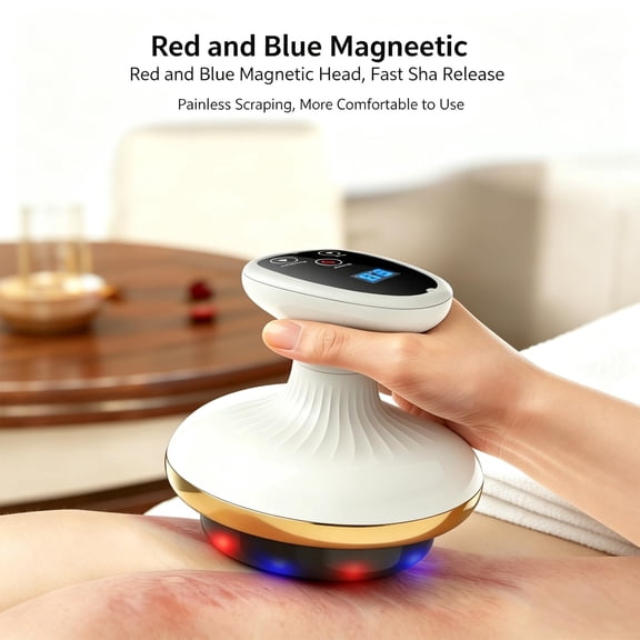 4-in-1 Cellulite Remover-Suction Massager, Heated, with 9 Intensity Levels Ergonomic Design for Firmer, More Toned & Smoother Skin