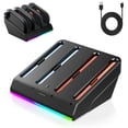 thumbnail image 1 of 4-in-1 Charger Dock Fit for Nintendo Switch 2 JoyCons, Horizontal Charging Dock Station for Joy-Con and Joy-Con 2 Accessories with Storage Stand, 1 of 6