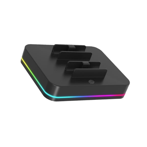 4 in 1 Charging Dock Station for Switch 2 Joy-Con Small Controllers Smart Protection Feature Ambient Lighting Design