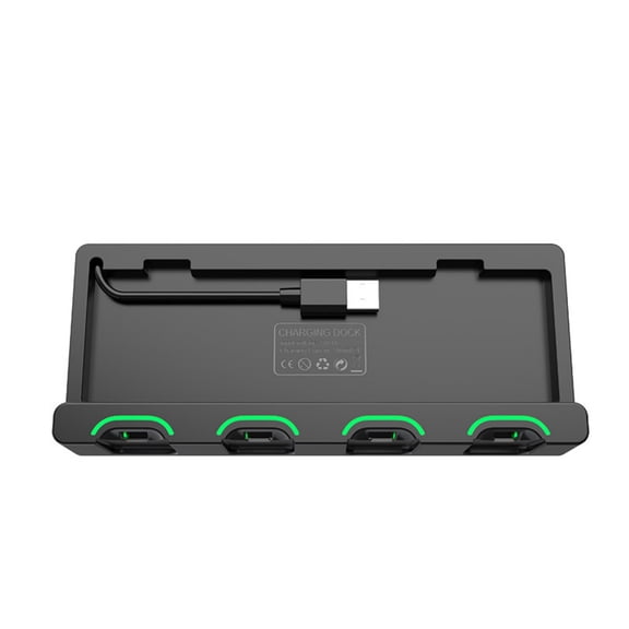 4 in 1 Charging Dock Station for Switches Controllers Power Supply Featuring Color Lighting