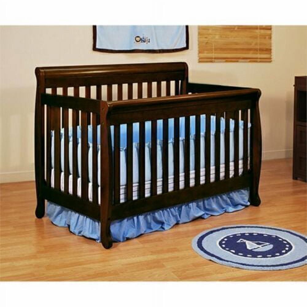 4 in 1 Convertible Crib with Guardrail