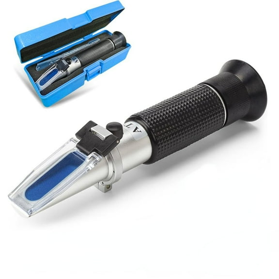 4-in-1 DEF Antifreeze Coolant Refractometer for Automobile Antifreeze System, Diesel Exhaust Fluid, Battery Acid and Windshield Washer Fluid