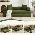 thumbnail image 1 of Firscook 4-in-1 Convertible Sleeper Sofa Bed, No Assembly Corduroy Couch, Foldable King Size Floor Futon for Living Room & Apartment, Green, 1 of 7