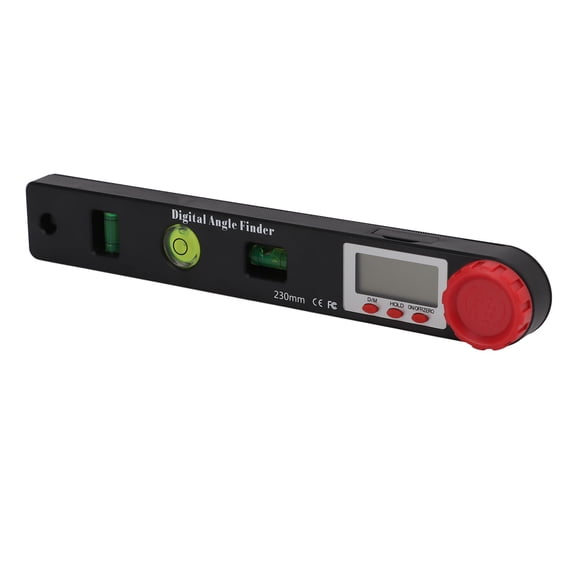 4-in-1 Digital Angle Finder Protractor and Level Ruler Measuring Tool, 10 inches / 25.4 cm