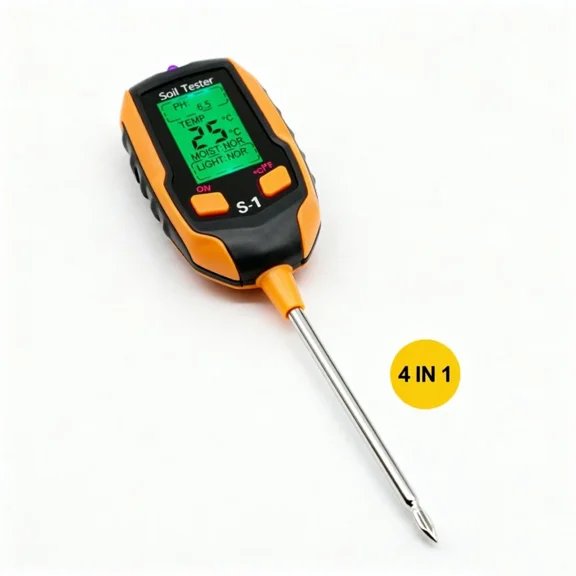 4-in-1 Digital PH Soil Tester LCD Moisture Plant Water Temperature Test Meter Unbranded