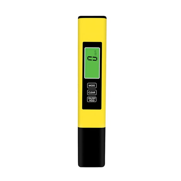 4 in 1 Digital Water Quality Tester TDS Meter EC Meter & Temperature Meter for Drinking Water Hydroponics Aquariums Pools (Yellow)