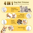 thumbnail image 1 of 4-in-1 Dog Grooming Clippers Kit with Quiet Motor and Waterproof Design for Small Dogs and Cats, 1 of 7