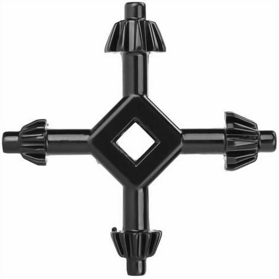 4 in 1 Drill Chuck Key, Drill Chuck Key, 4 Way Cross Chuck Key, Drill Press Chuck Key, Multifunctional Steel Key for Tightening and Loosening Chuck