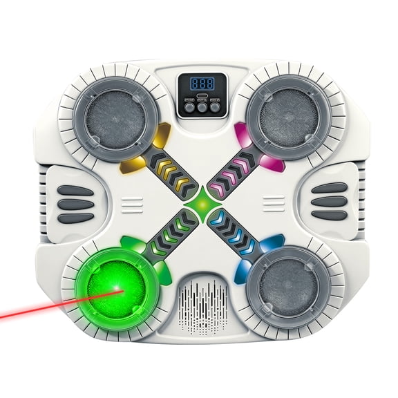 4-in-1 Dry Fire Laser Training Target with Bluetooth, Rechargeable Laser Practice Target with LED Hit Feedback, Adjustable Difficulty Levels and Multiple Mounting Options