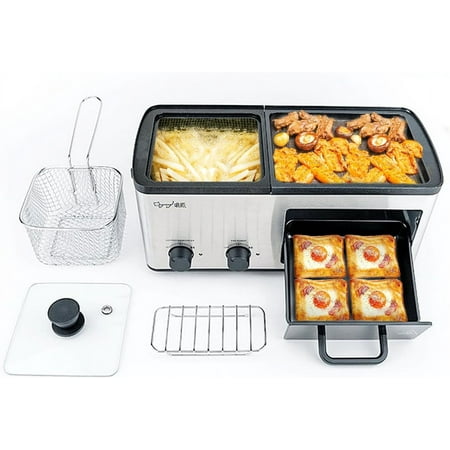 4-in-1 Electric Hot Pot with Grill and Toast Drawer-$60