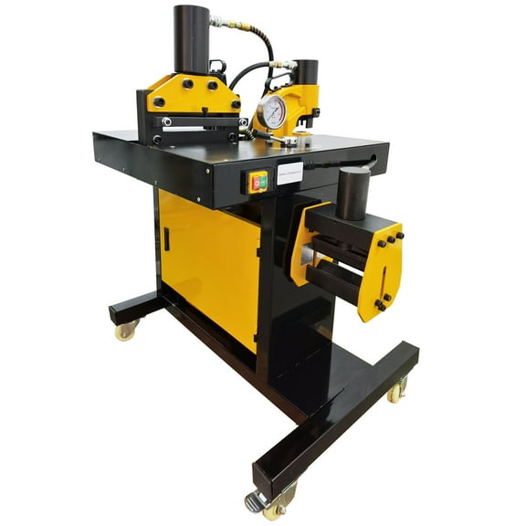 4 in 1 Electric Hydraulic Busbar Processor Bus Cutter Hole Puncher Bending Crimping Machine