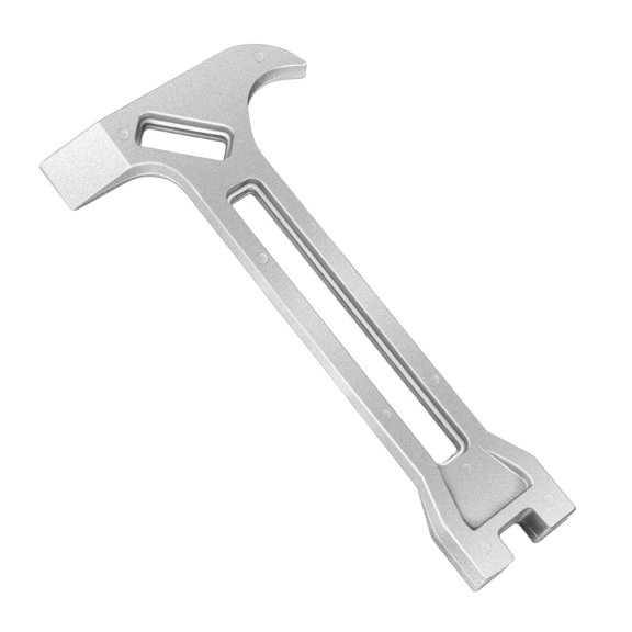 4-in-1 Emergency Tool Silver Heavy-Duty Alloy Multi-Function Kit