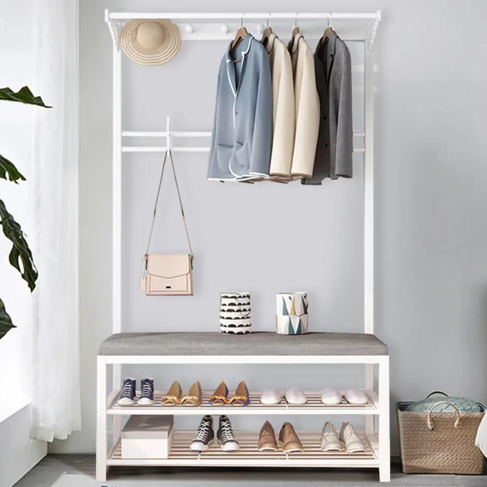 Crosley Furniture Ogden Entryway Hall Tree in White