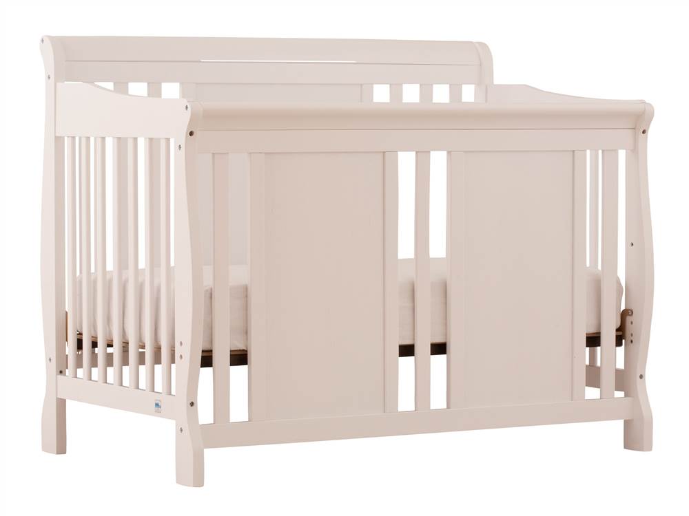 4 in 1 Fixed Side Convertible Crib in White Finish - image 1 of 5