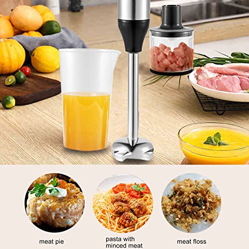 4 in 1 Food Processor Blender,Hand Blender with 500ml Chopper Bowl