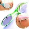 thumbnail image 1 of 4 in 1 Foot Care Brush Pumice Scrubber Pedicure Tool for Exfoliating and Smoothing Rough Dry Skin on Heels and Feet, 1 of 6