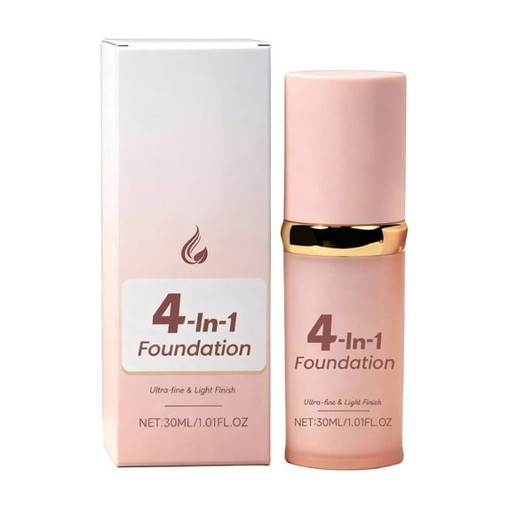 4-in-1 Foundation,Concealing, Hydrating, Long-Lasting Foundation for Dry Fair Skin