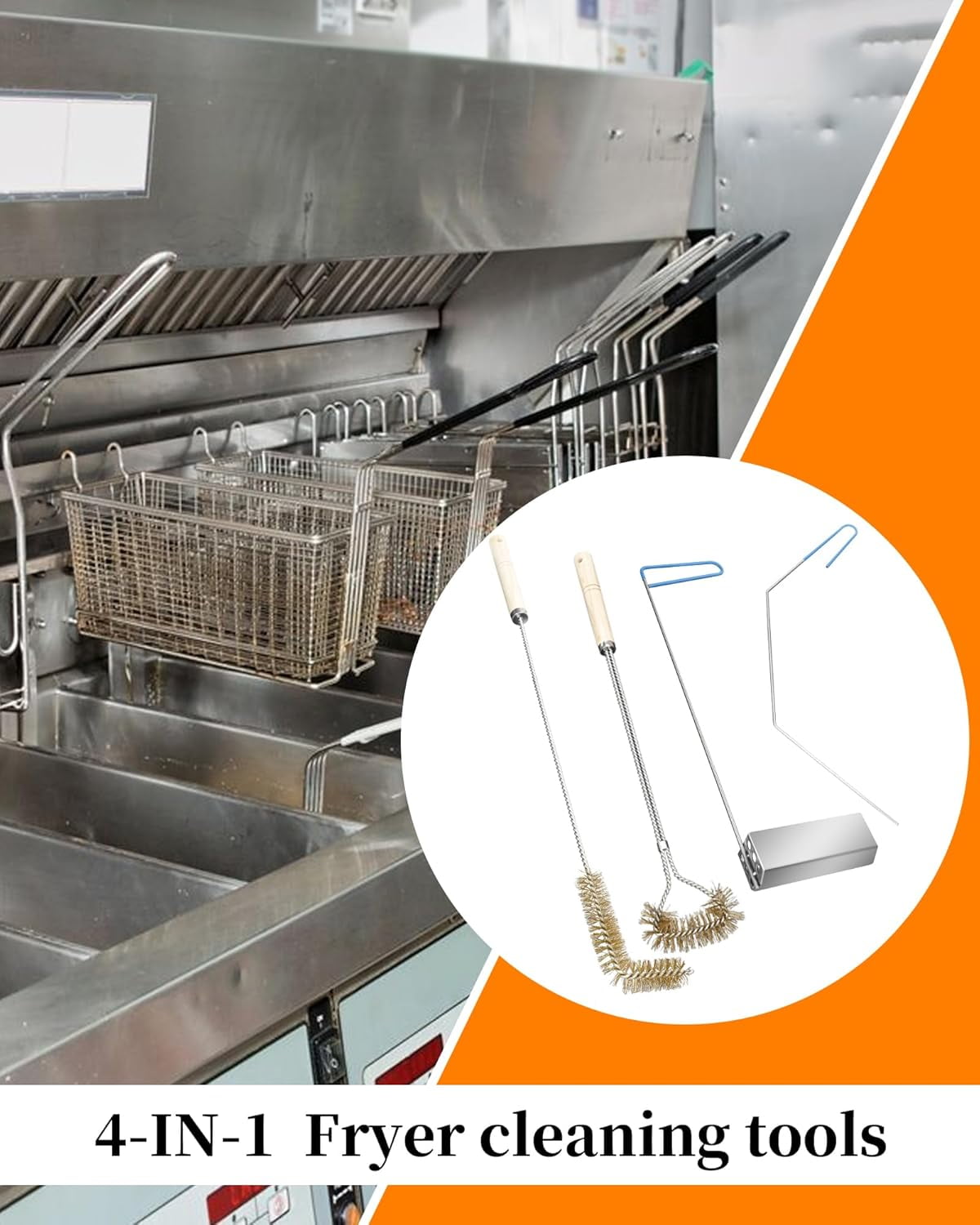 Fry Tools 4-in-1 Fryer Cleaning Tools Kit - Walmart.com