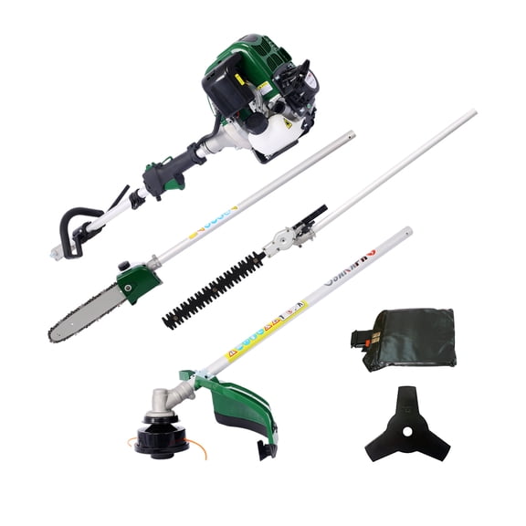 4 in 1 Gas Power Tool - Trimmer, Brush Cutter, Pole Saw, Hedge Trimmer